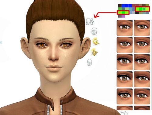 S-Club LL thesims4 eyecolors nondefault replacement 04