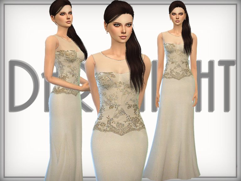 Silk-Blend Gown - The Sims 4 Catalog