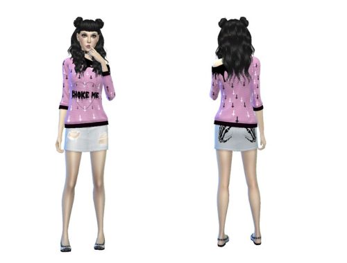 Pastel Goth Drip Sweaters