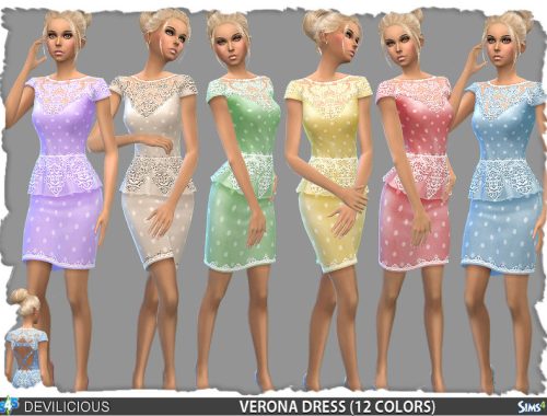 Verona Peplum Dress (12 Colors)