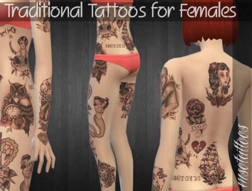 Traditional Tattoos for Females
