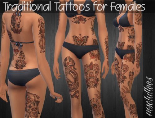 Traditional Tattoos for Females