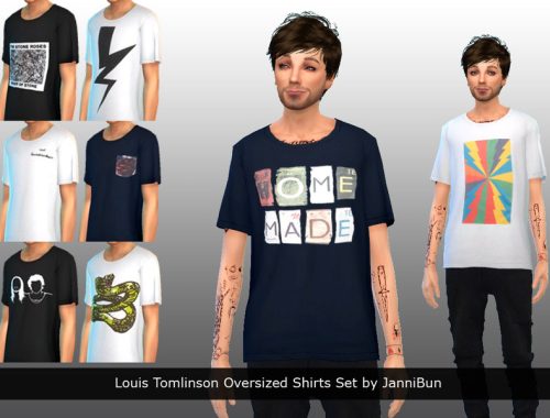 Louis Tomlinson Nineteen Oversized Shirts Set - mesh needed