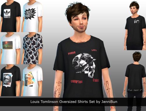 Louis Tomlinson Nineteen Oversized Shirts Set - mesh needed