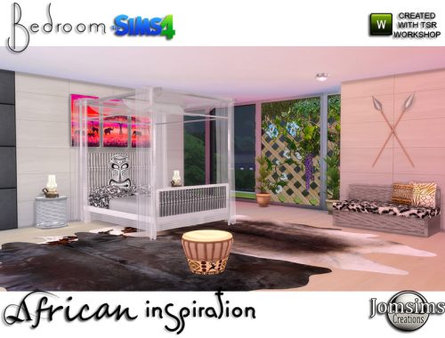 African inspiration bedroom