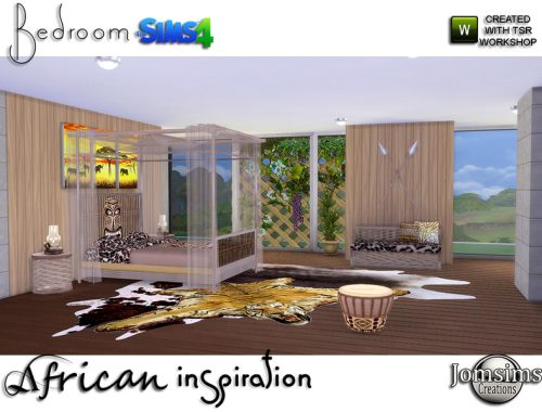 African inspiration bedroom