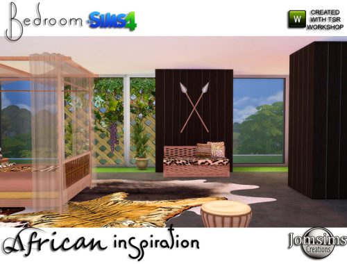 African inspiration bedroom