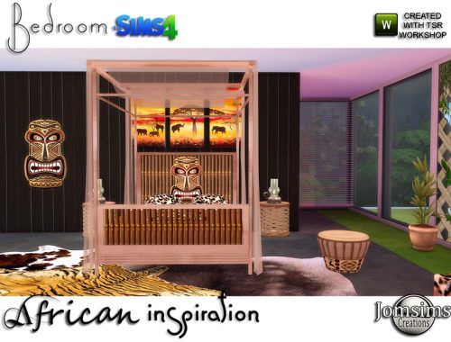 African inspiration bedroom