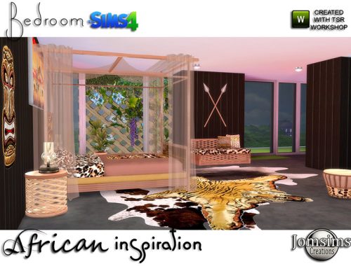 African inspiration bedroom