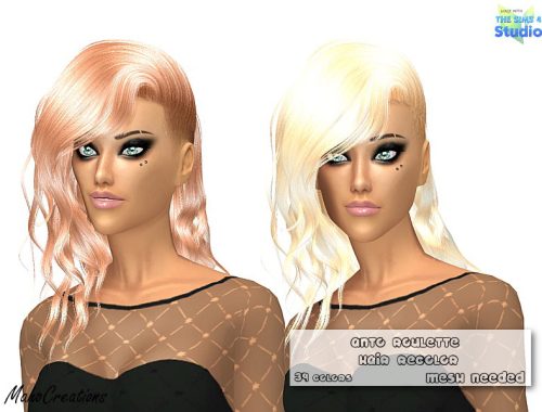 Anto Roulette Hair Recolor - mesh needed
