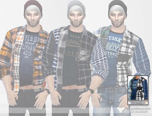 Mixed Panel Shirt Collection