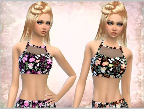 Floral Crop Tops - Spa Day needed