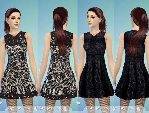 TatyanaName - Lace Black Dress