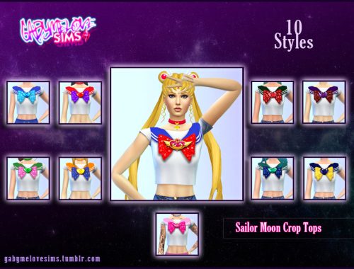 Sailor Moon Crop Tops