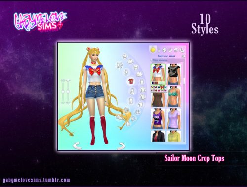 Sailor Moon Crop Tops