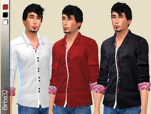 Black and red shirt