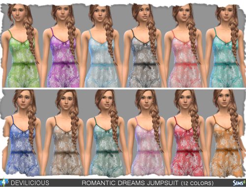 Romantic Dreams Jumpsuit (Transparent 12 Colors)
