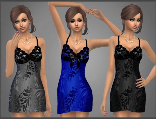 Satin Bow Chemise