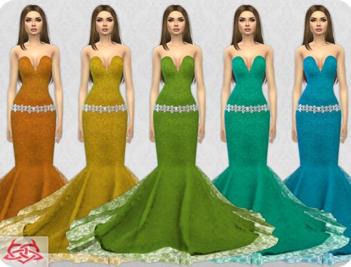 Wedding Dress 8 RECOLOR 4 (Needs mesh)