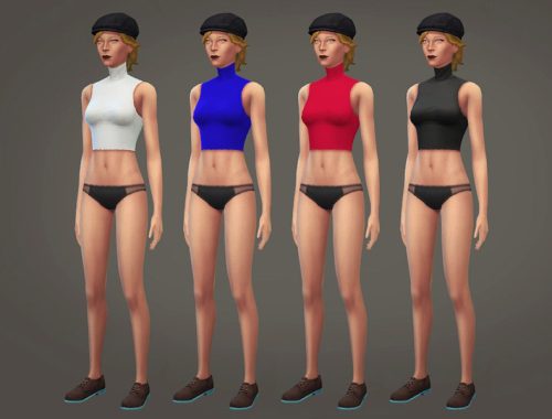 Simple -simple- Crop Top