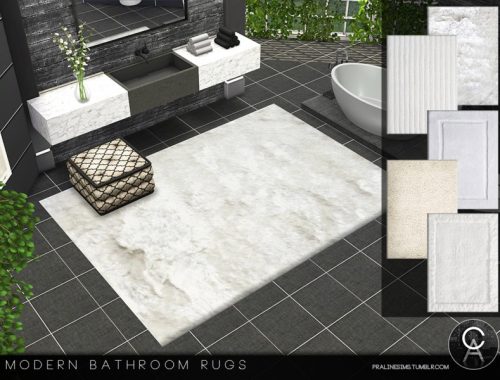 Modern Bathroom Rugs