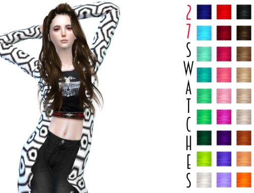 Skysims's Hair 262 Recolor - mesh needed