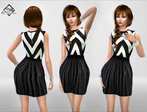 Black and White Dress
