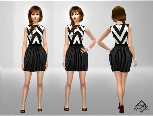 Black and White Dress