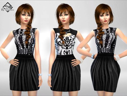 Black and White Dress