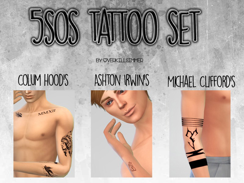 5sos Tattoo Set The Sims 4 Catalog