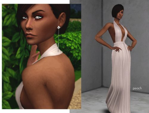 TENDER long dress - mesh needed
