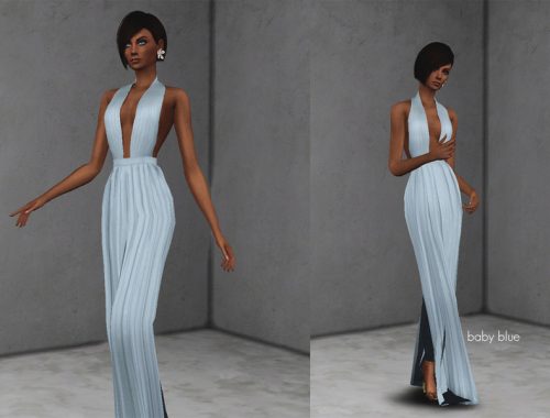 TENDER long dress - mesh needed