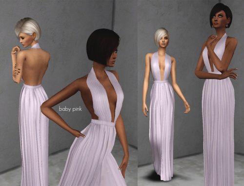 TENDER long dress - mesh needed