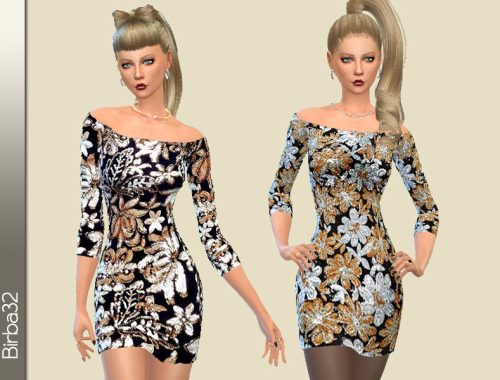 Gold floral