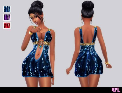 Purple Sparkling Dress