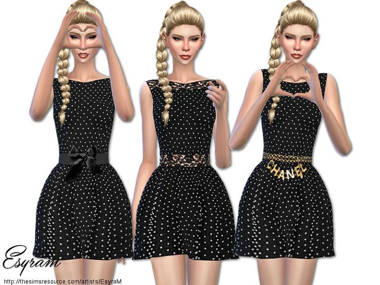 Pearl Embellished Dress - The Sims 4 Catalog