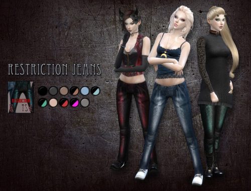 Restriction jeans - female clothing