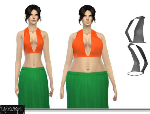 Colorful Open Back Top - 3D Mesh *FIXED*
