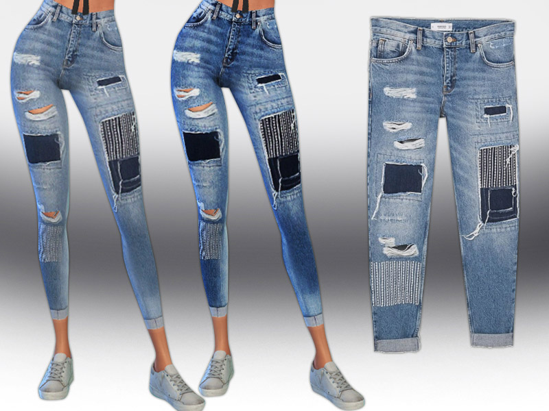 Mng Strass Jeans - The Sims 4 Catalog