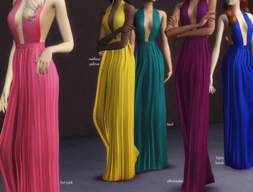 CHROMATIC LONG DRESS - mesh needed