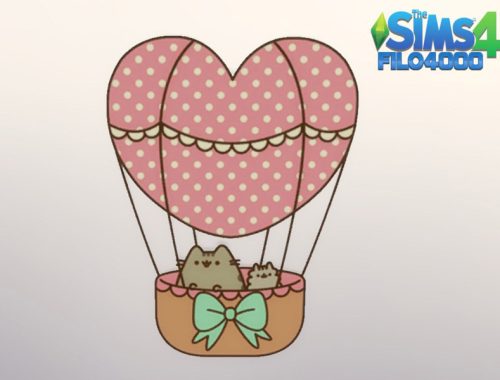 Pusheen the cat - 4 Decals