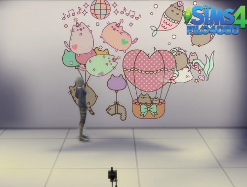 Pusheen the cat - 4 Decals