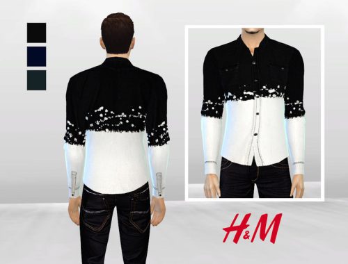 Dansa Dip-Dye Button Shirt.