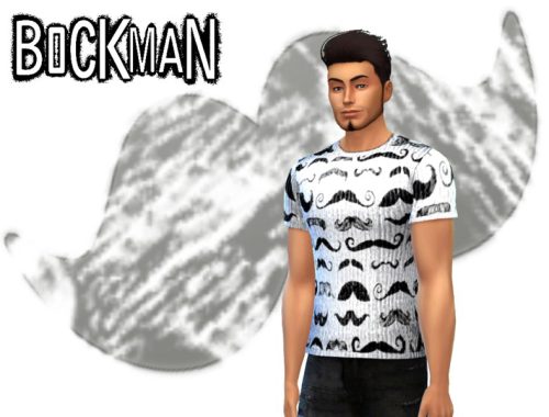 Mustache Print Male Set
