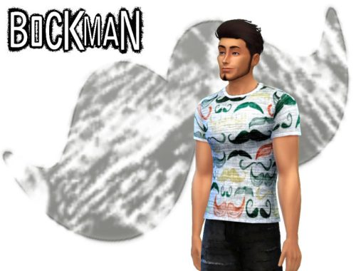 Mustache Print Male Set