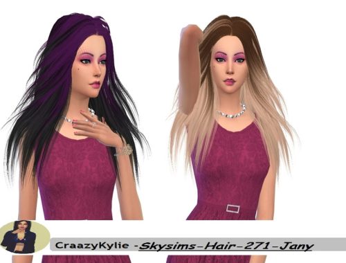 CraazyKylie - Skysims-Hair-271-Jany Retexture