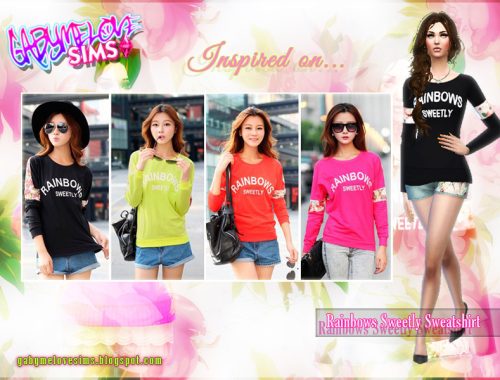 [Gabymelove] Rainbows Sweetly Sweatshirt