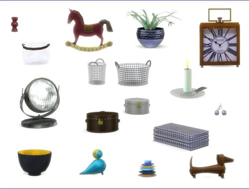 Decor Set for Under Stair Shelfs