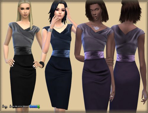 Dress Drapery Overlap