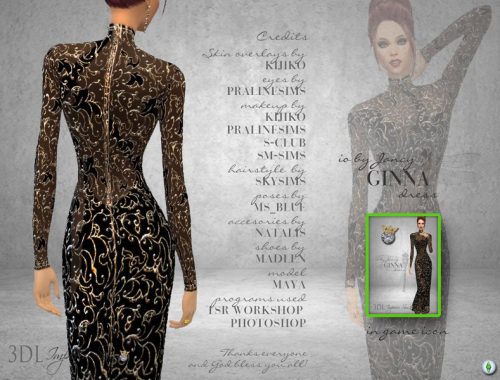 3DL Imperio Sim- io by Jancy- Ginna Dress